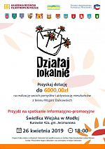 Działaj lokalnie - dotacja do 6 tys. złotych