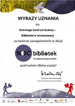 Noc Bibliotek 2016 - podsumowanie akcji!