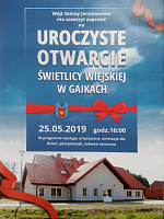 Uroczyste otwarcie świetlicy wiejskiej w Gaikach